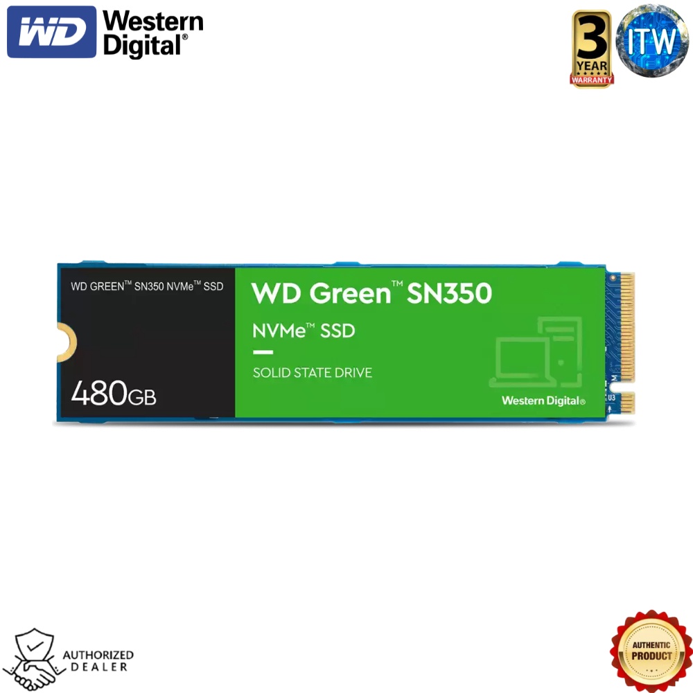 Western Digital Green SN350 NVMe Internal SSD (500GB/480GB) (480GB)