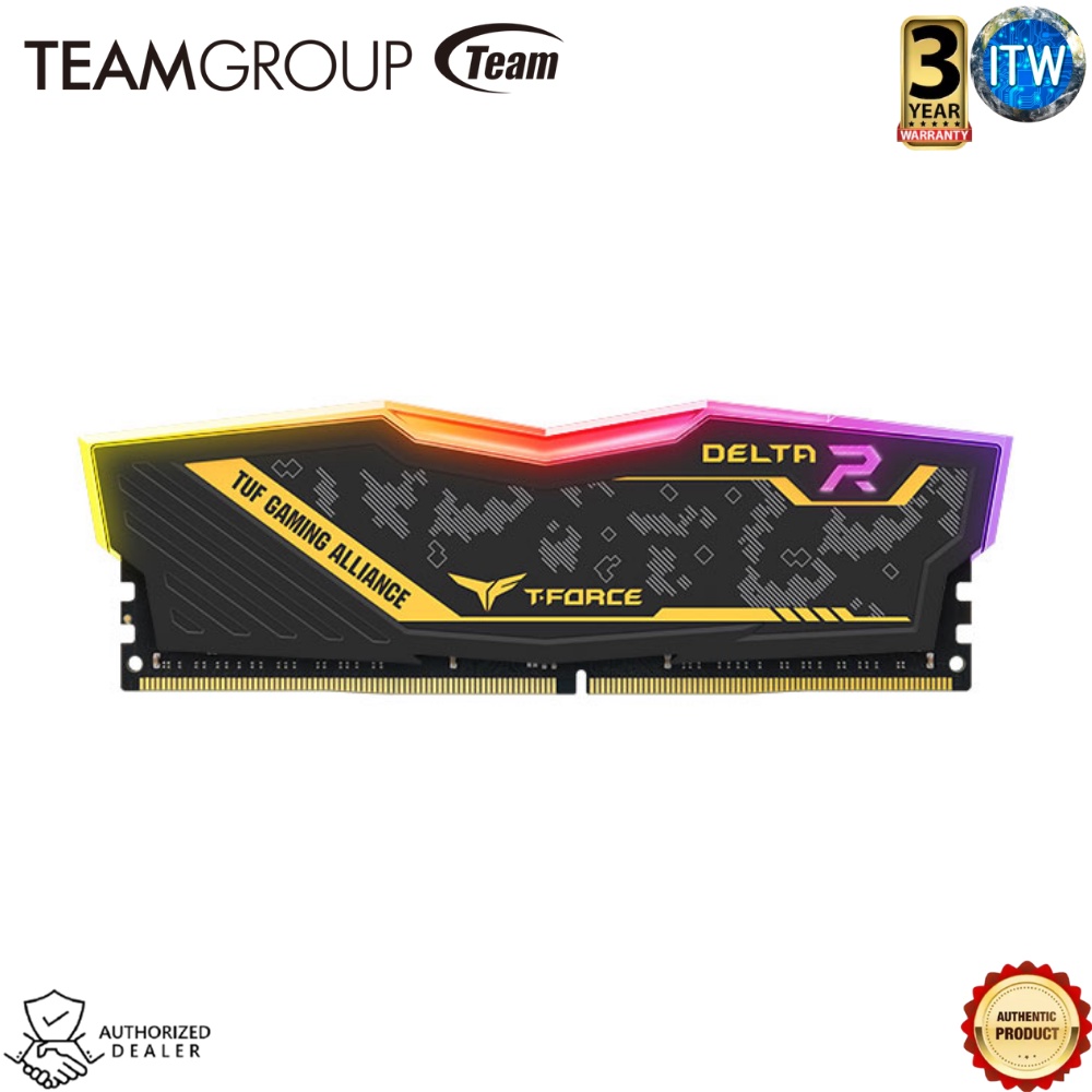 Team Group T-Force Delta RGB 32GB - (1x32GB) DDR4 3200mhz Desktop Memory (TF9D432G3200HC16F01)
