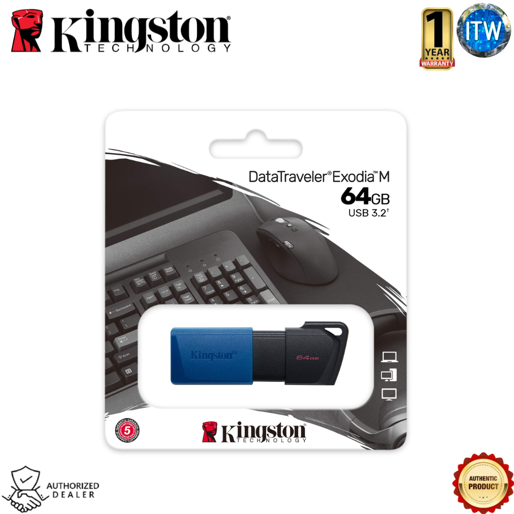 Kingston DataTraveler Exodia M -  USB 3.2 Gen 1, USB Flash Drive (in 32GB and 64GB)