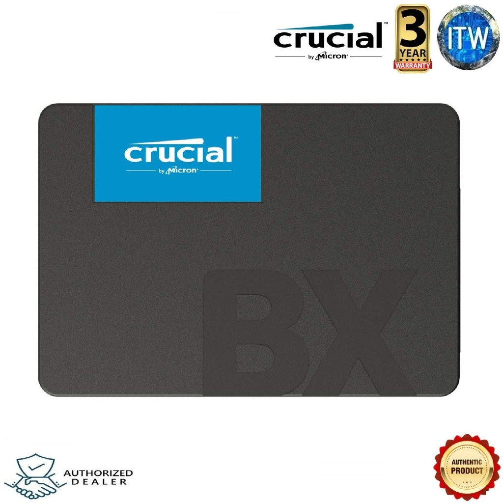 Crucial BX500 240GB 2.5&quot; 3D NAND SSD SATA III 6Gb/s Solid State Drive (CT240BX500SSD1)