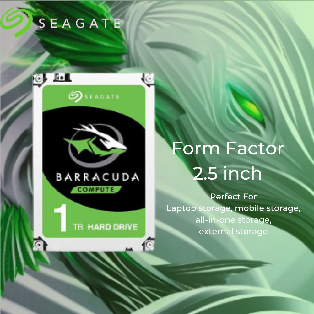 Seagate BarraCuda 1TB 2.5&quot; 5400 RPM 128MB Cache SATA 6.0Gb/s Internal Hard Drive for Laptop (ST1000LM048)
