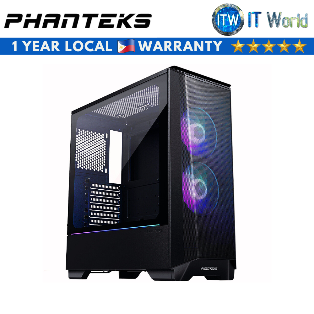Phanteks Eclipse P360A Black D-RGB Mid Tower Tempered Glass Gaming PC Case