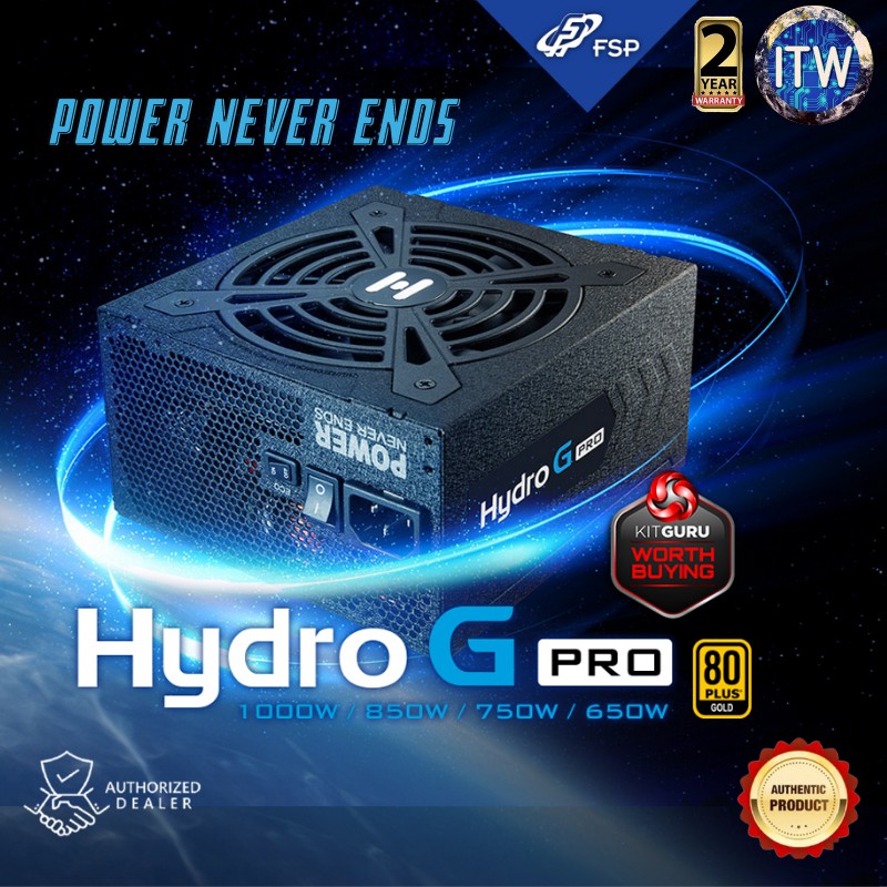 ITW | FSP Hydro G Pro 1000W 80+ Gold ATX3.0(PCIe5.0) Fully Modular Power Supply Unit (HG2-1000 GEN5)