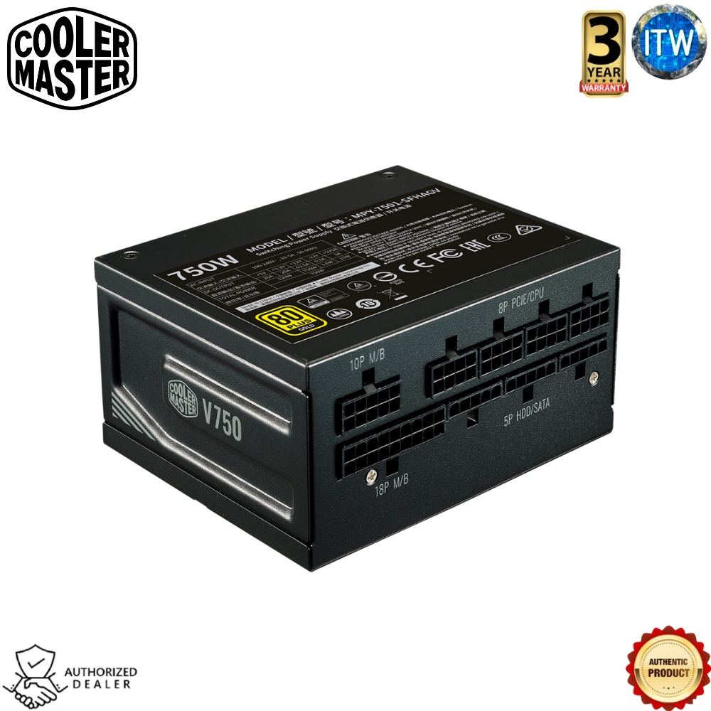Cooler Master V750 SFX Gold - 750W Full Modular 80 Plus Gold Power Supply Unit (MPY-7501-SFHAGV)