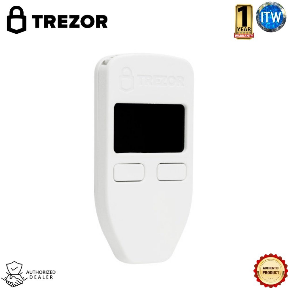 Trezor One - Crypto Hardware Wallet (White) - The Most Trusted Cold Storage for Bitcoin, Ethereum, ERC20 and Many More