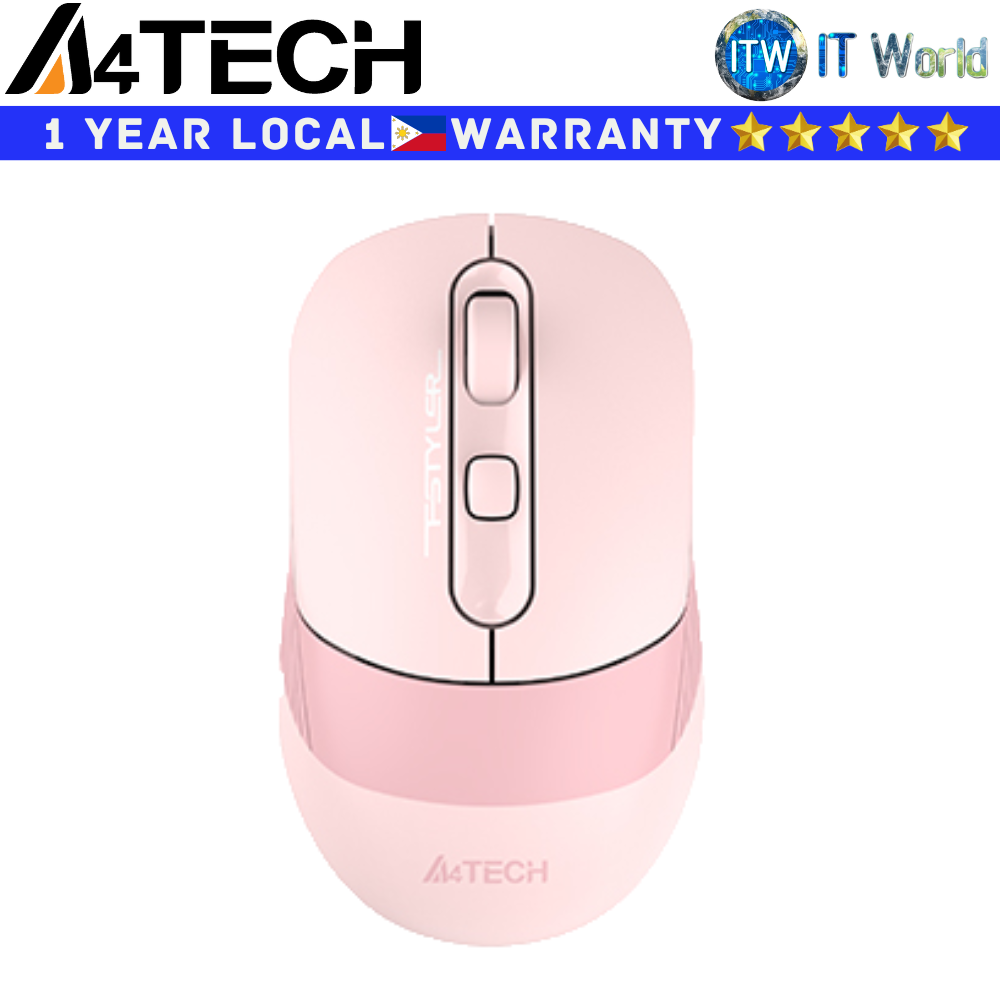 Itw | A4Tech Wireless Mouse FB10C Optical Dual Mode (Stone Black | Matcha Green | Baby Pink)