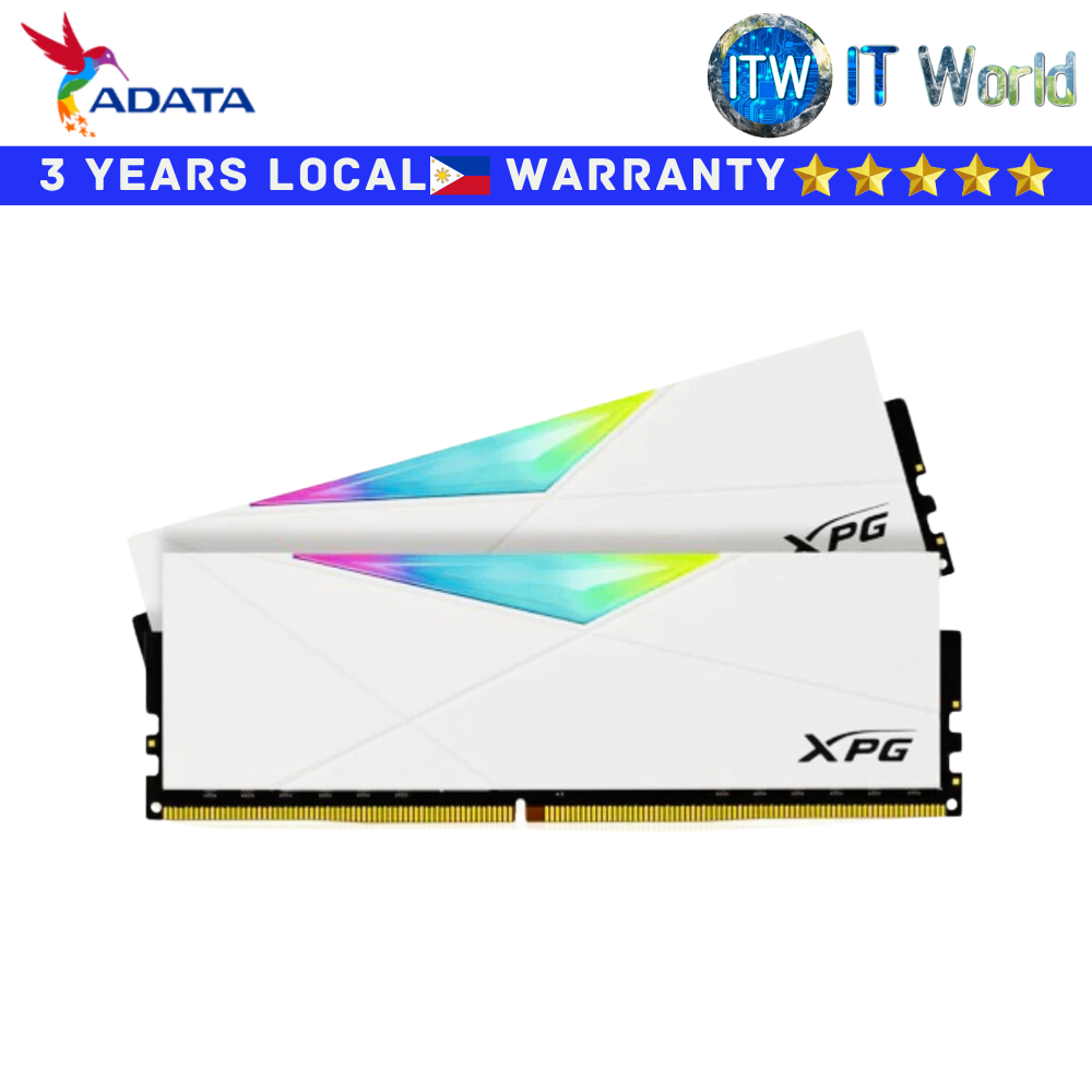 ADATA DDR4 RAM 16GB (2x8GB) 3200Mhz XPG Spectrix D50 RGB Desktop UDIMM (AX4U32008G16A-DW50)