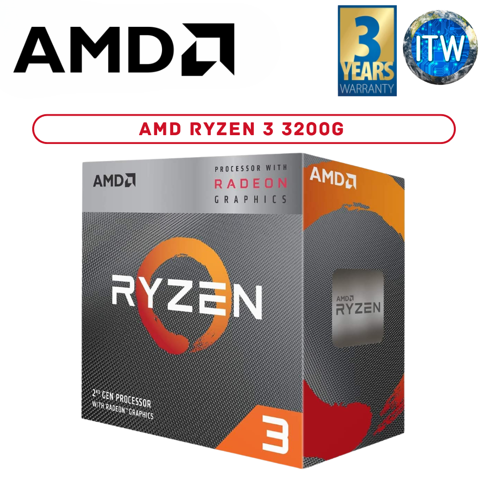 AMD Ryzen 3 3200G 4 Cores 4 Threads Desktop Processor (Box)