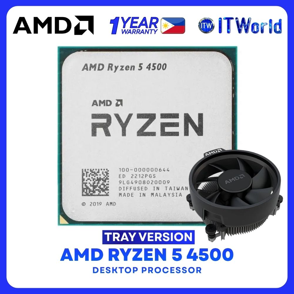 AMD Ryzen 5 4500 6Cores 12Threads Desktop Processor - Tray Type