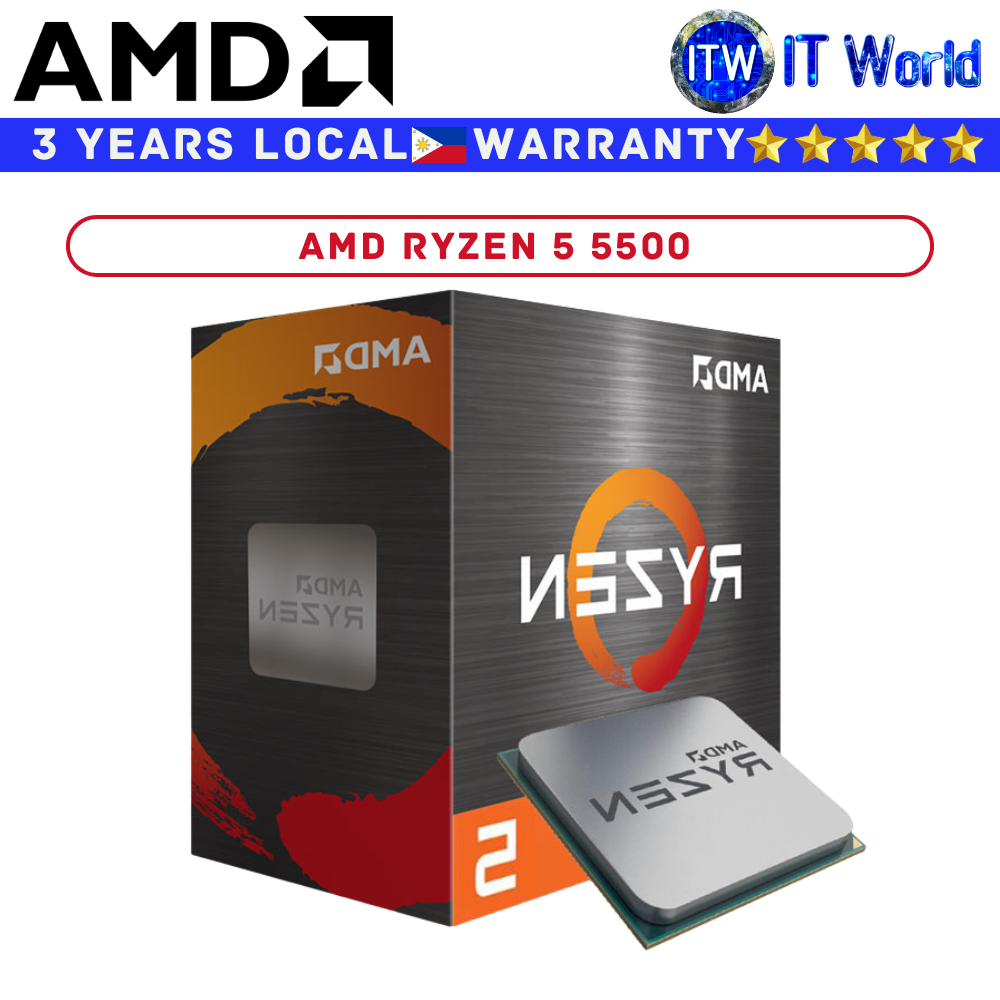 AMD Ryzen 5 5500 6 Cores 12 Threads Desktop Processor (Box)