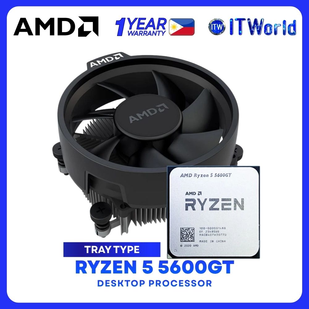 AMD Ryzen 5 5600GT 6Cores 12Threads Desktop Processor - Box | Tray Type itw (Tray Type)