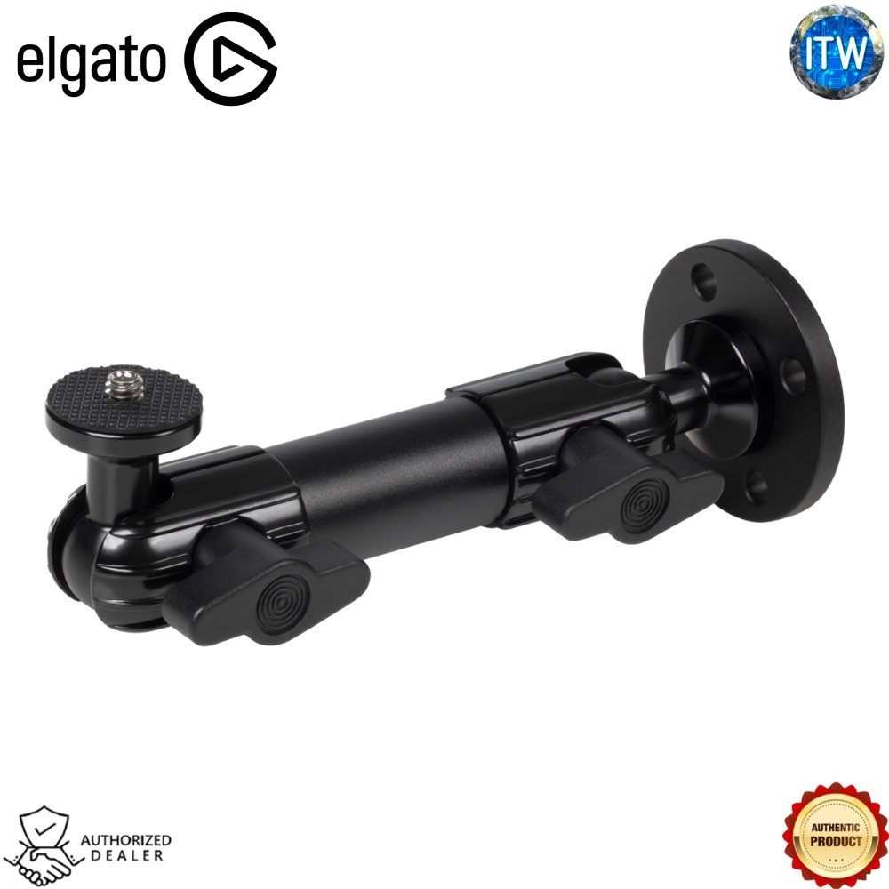 Elgato Wall Mount - Articulated arm for Cameras, Lights and More, Multi Mount (EL-10AAO9901)