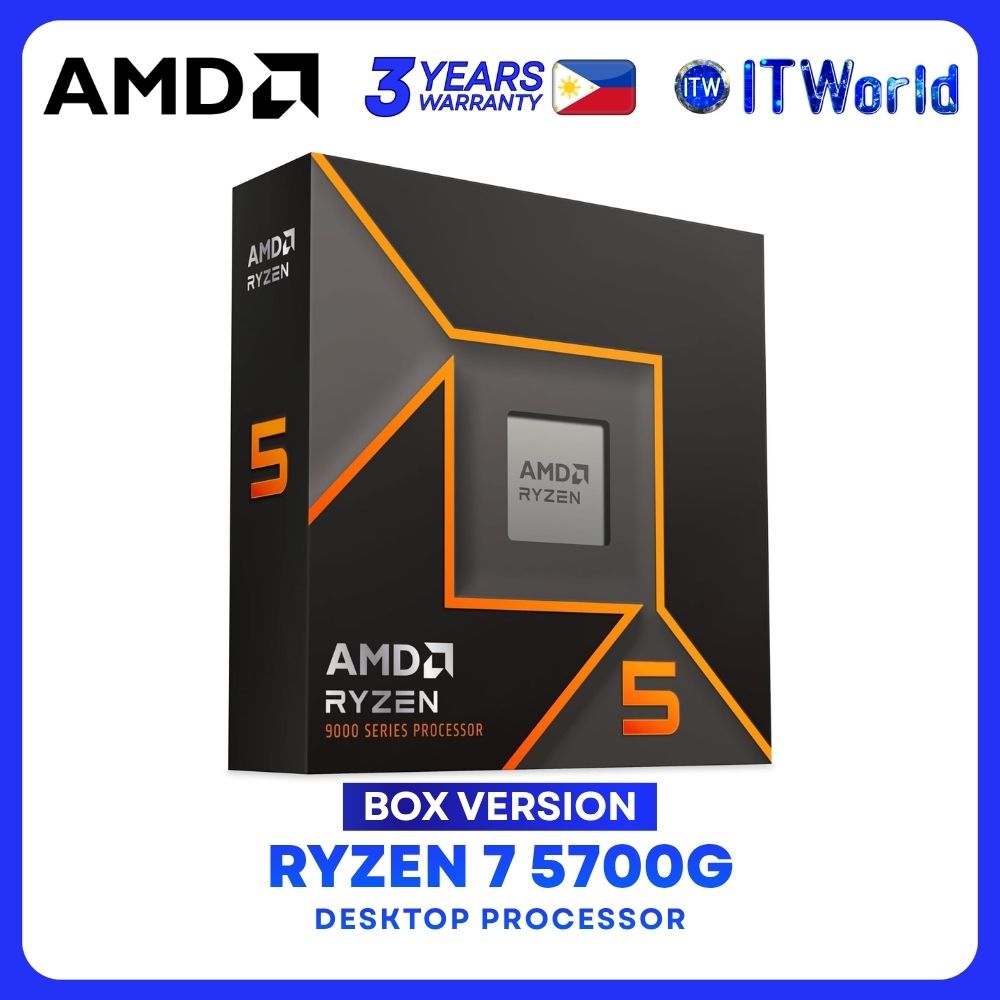 AMD Ryzen 5 9600X 6Cores 12Threads Desktop Processor without Cooler Included - Box