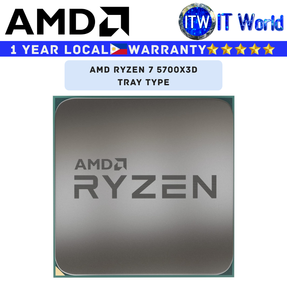 AMD Ryzen 7 5700X3D 8 Cores 16 Threads Desktop Processor without Cooler (Tray Type)