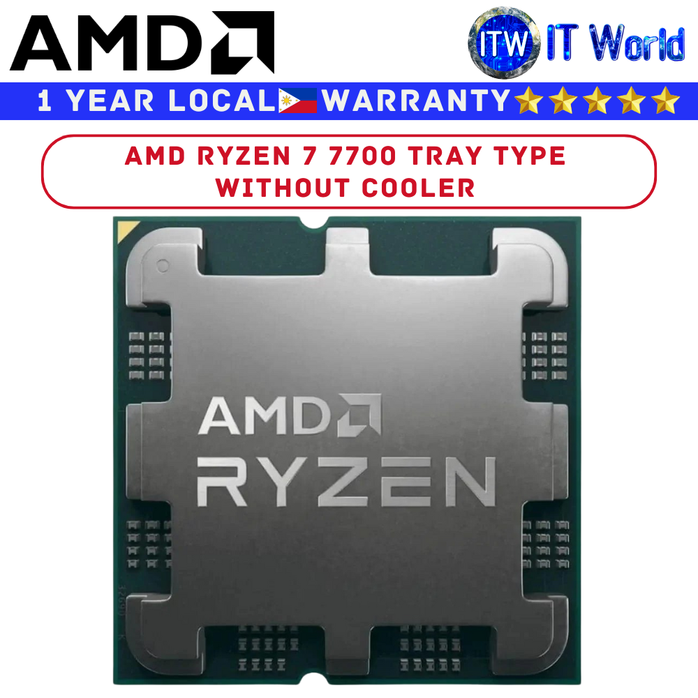 AMD Ryzen 7 7700 8 Cores 16 Threads Processor (Tray Type)