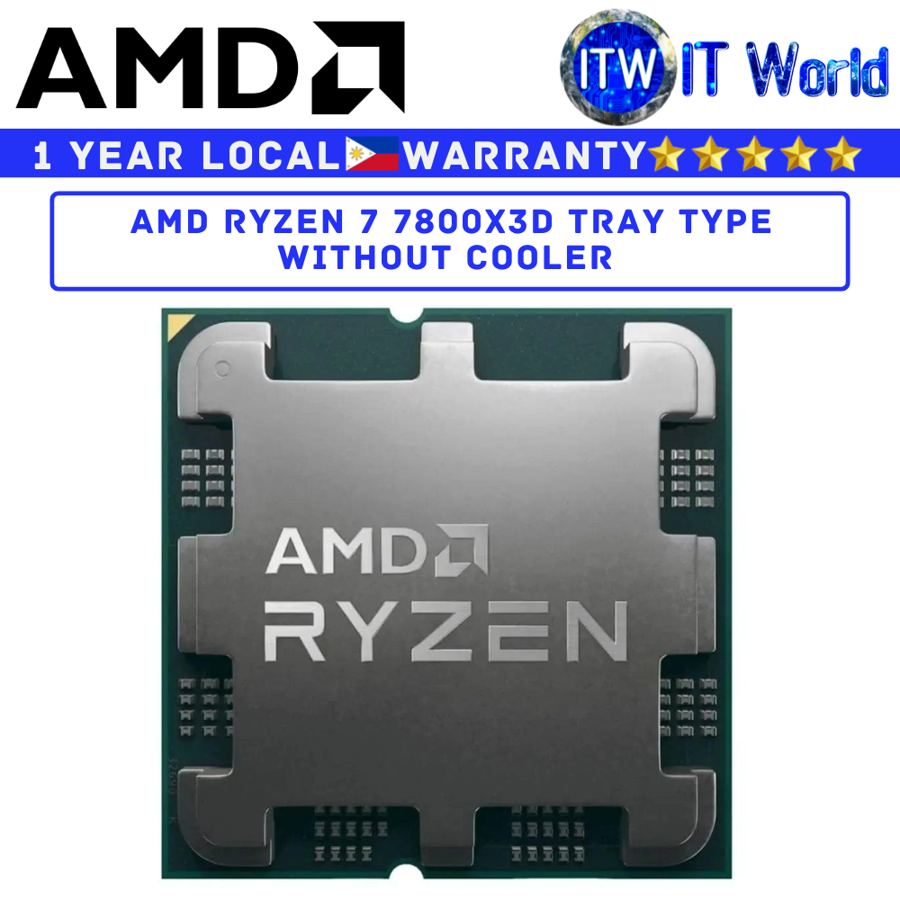 AMD RYZEN 7 7800X3D 8 Cores 16 Threads Desktop Processor without Cooler (Tray Type) 