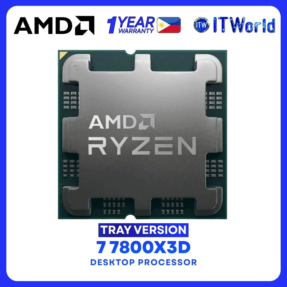 AMD Ryzen 7 7800X3D 8-Cores 16-Threads Desktop Processor without Cooler - Tray Type