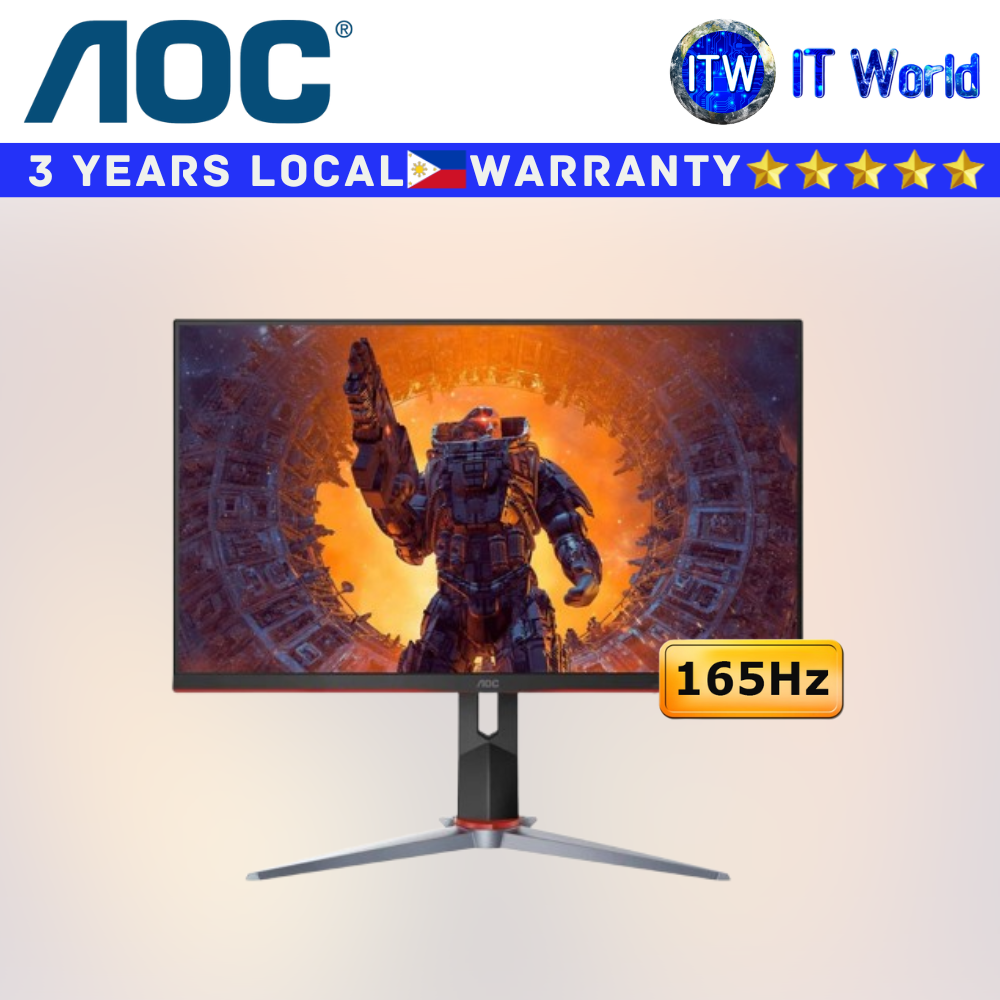 Itw | AOC Frameless Gaming Monitor - 1920x1080 FHD / 165Hz / 1ms / 23.8 IPS (24G2SP/71)
