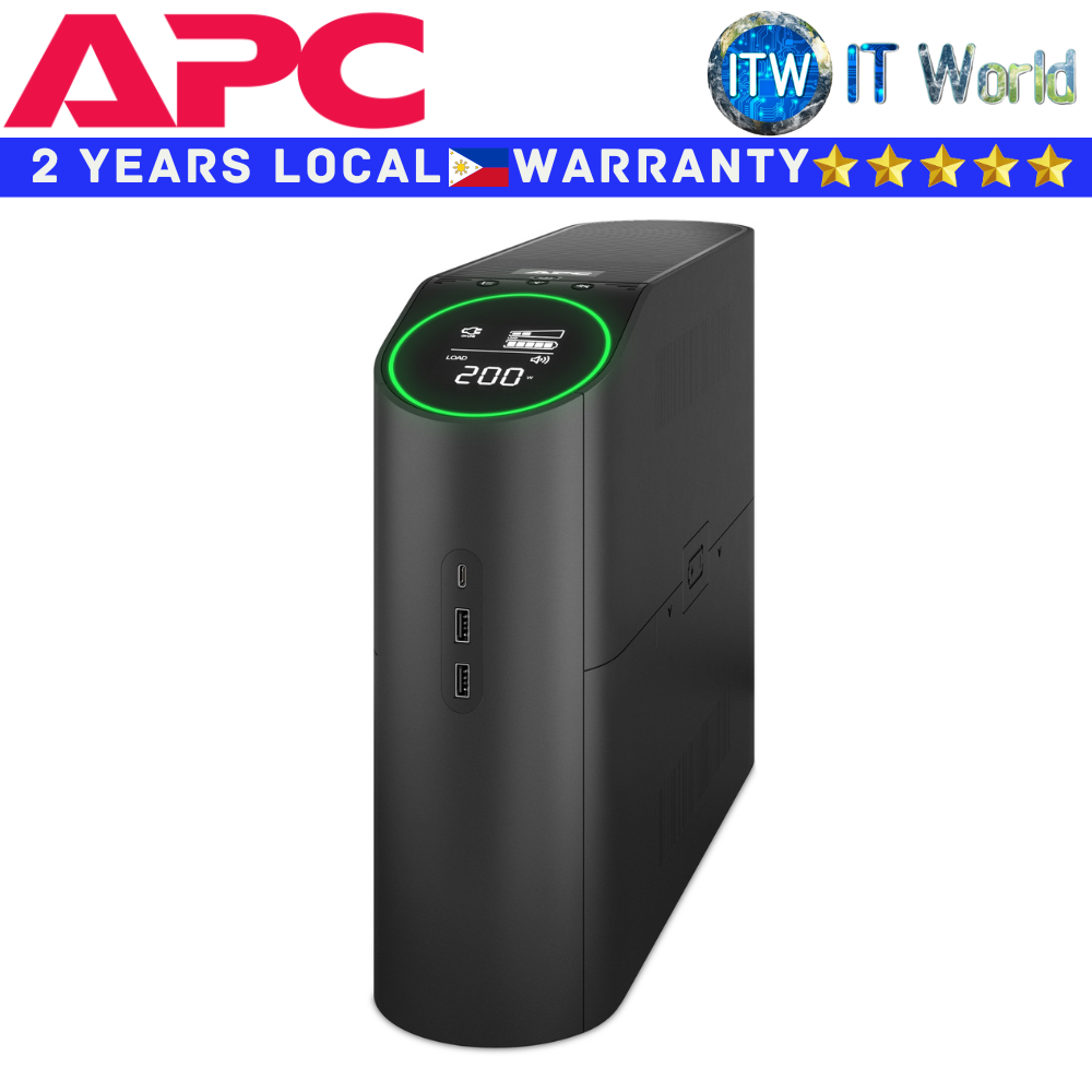 APC Back-UPS Power Supply Unit BGM2200B-MSX Black Pro for Gaming 2200VA/1320W 230V 