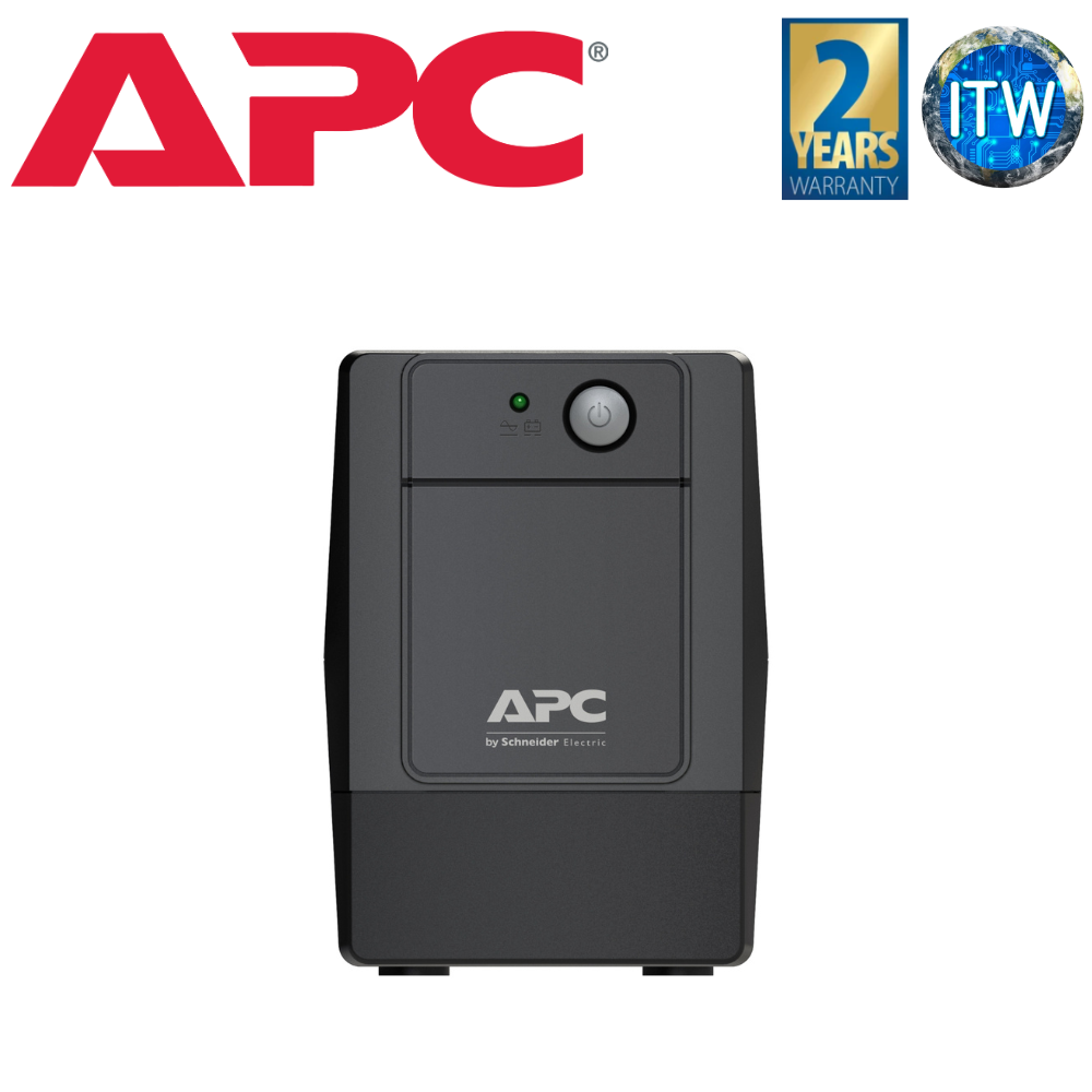 APC Easy UPS Power Supply BVX650I Black 650VA, AVR, 230V Line Interactive (BVX650I-PH)