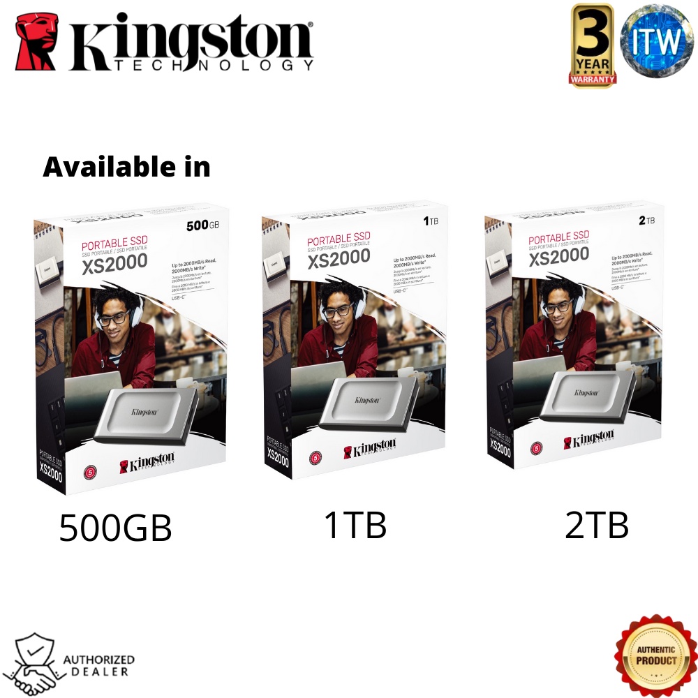 Kingston XS2000 High Performance Portable External SSD - 500GB