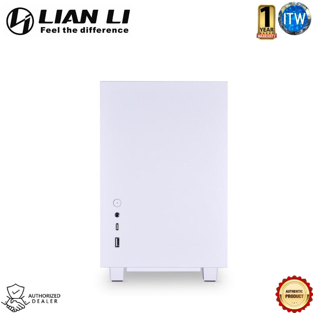 LIAN LI Q58W3 White SPCC / Aluminum / Tempered Glass Mini Tower PC Case, PCI3.0 Riser Card Cable (Q58W3)