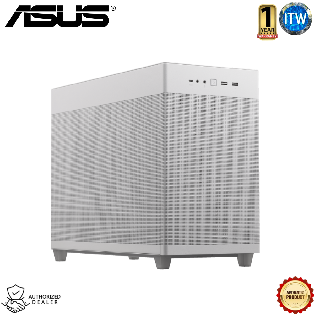 ASUS Computer PC Case Prime AP201 microATX Case Small Tower Mesh Panel (White)