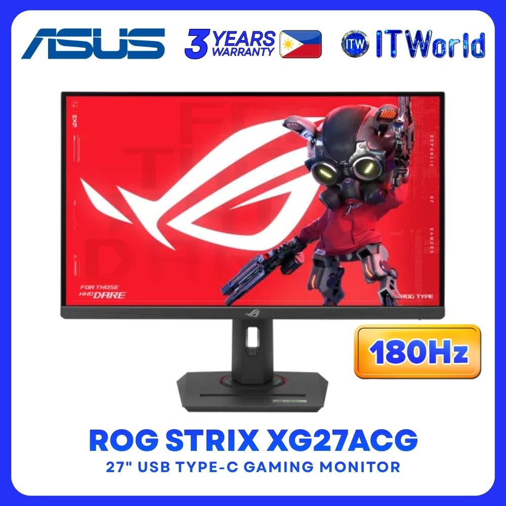 ASUS ROG Strix XG27ACG 27" Gaming Monitor - 2560x1440 QHD / 180Hz / Fast IPS / USB-C HDR