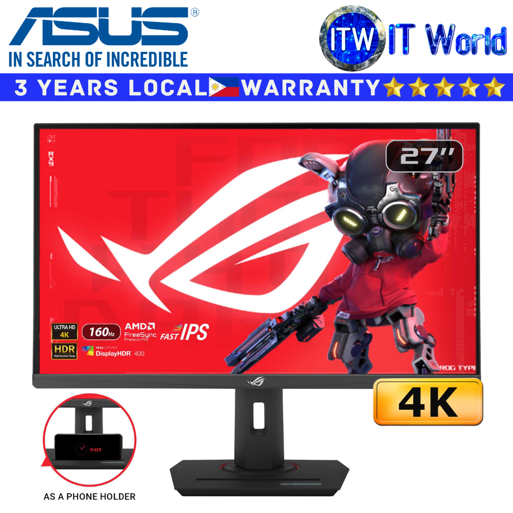 ASUS Gaming Monitor ROG Strix XG27UCS 27" 3840x2160 / 160Hz / Fast IPS / 1ms / Flicker-free