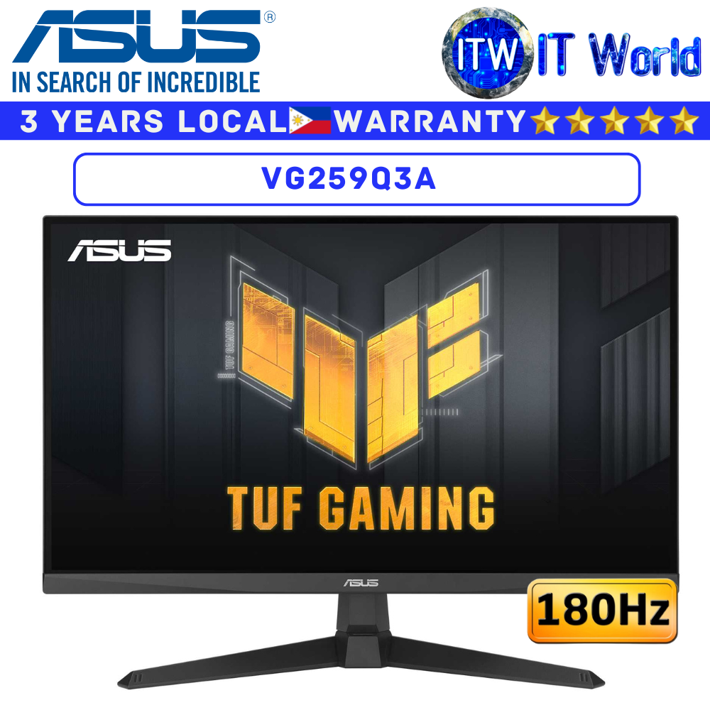 ASUS Gaming Monitor TUF Gaming VG259Q3A 24.5" 1920x1080 FHD / 180Hz / IPS / 1ms GTG / Flicker-free