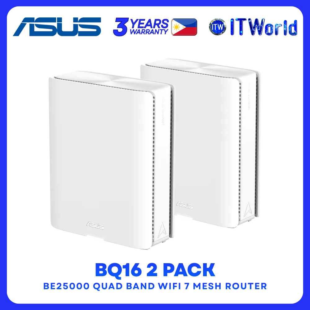 ASUS ZenWiFi BQ16 Series BE25000 Quad-Band WiFi 7 Mesh Router Dual 10G Ports AiMesh 4G/5G Tethering