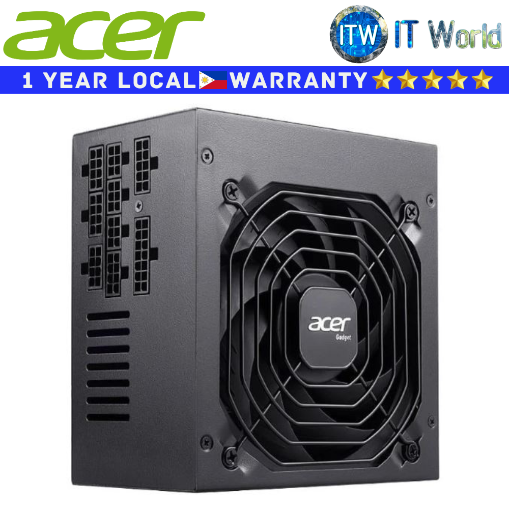 Acer PSU 1000Watts Power Supply Unit AC Series AC1000 Black 80+ Gold Active PFC Full Modular | itw