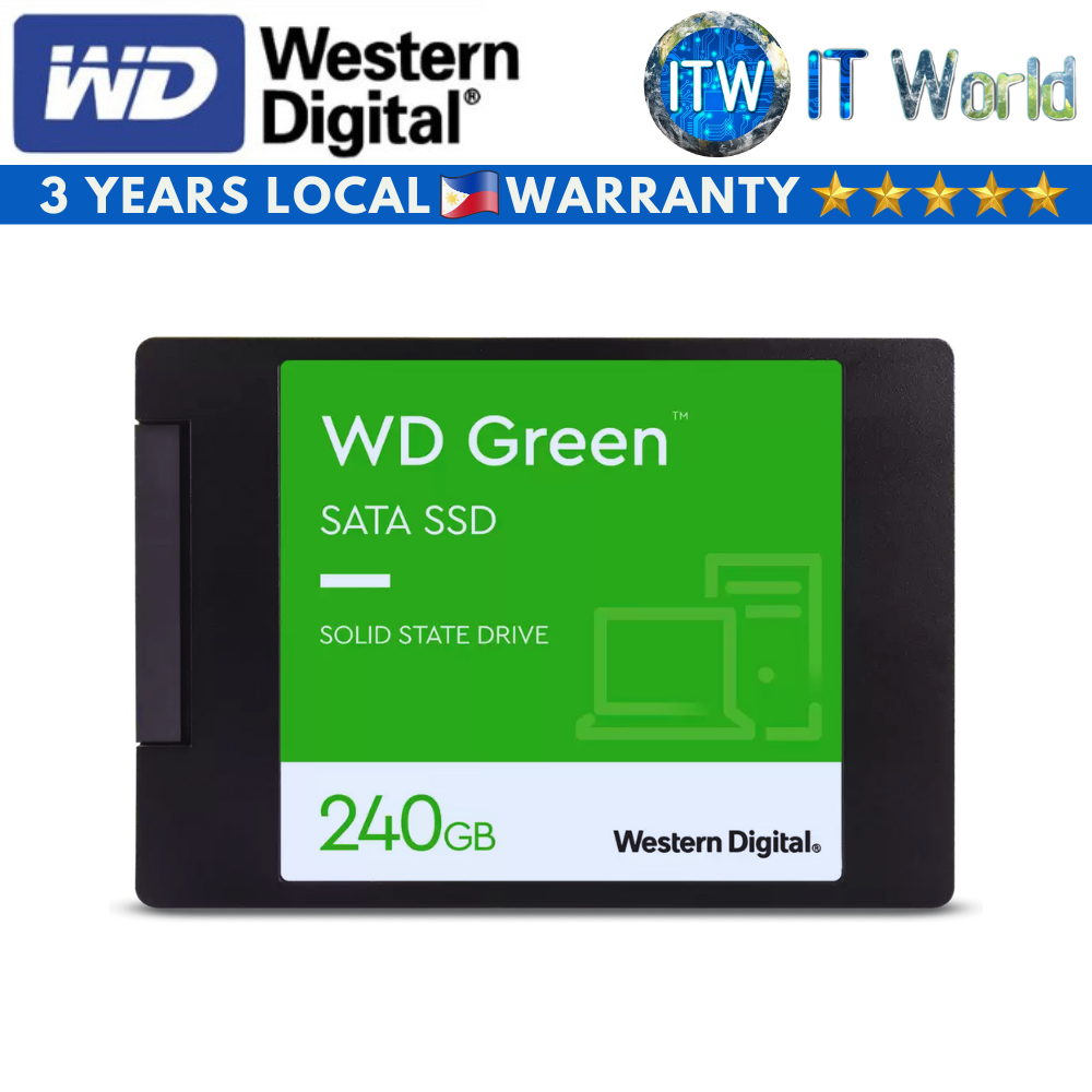Western Digital Green 240GB 2.5&quot; SATA Internal SSD (WD Green 240GB)