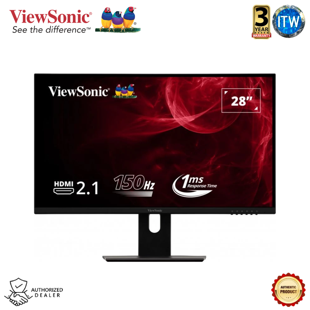 Viewsonic VX2882-4KP - 28”, UHD IPS (3840 x 2160), FreeSync, Anti-Glare Gaming Monitor