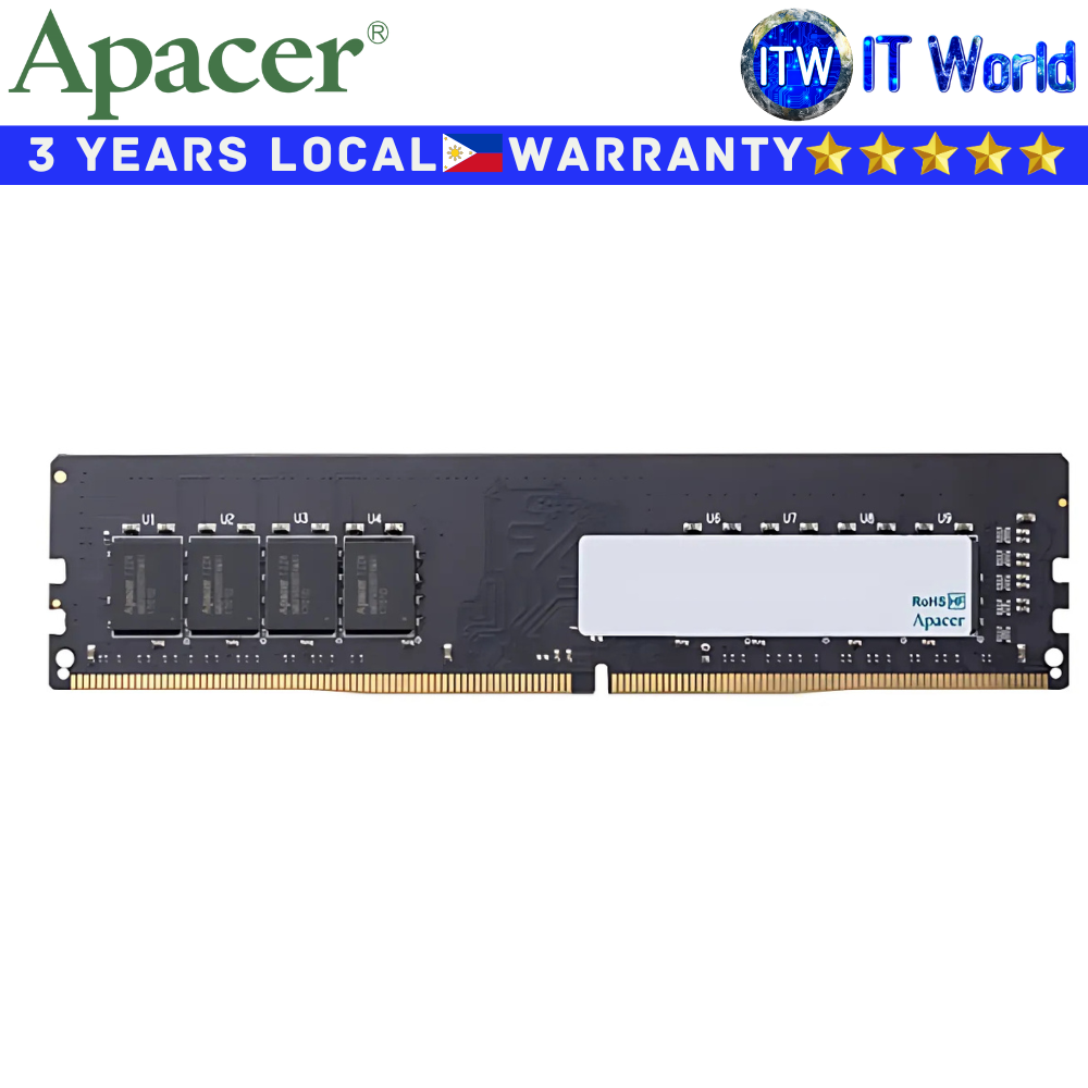 Apacer DDR4 RAM 4GB (1 x 4GB) 2666Mhz CL19 Desktop Memory Module (A4U04G26CRIBH05-1)