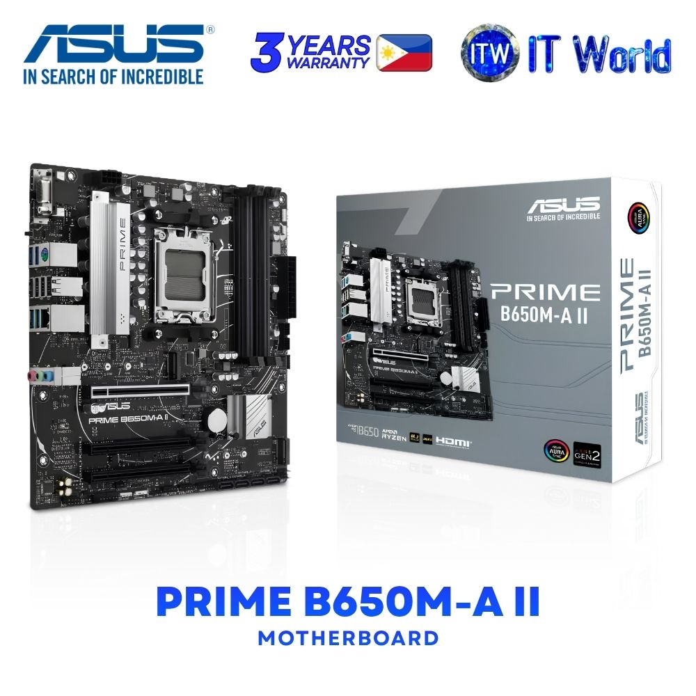 ASUS Prime B650M-A II micro-ATX AM5 DDR5 AMD B650 Chipset Motherboard