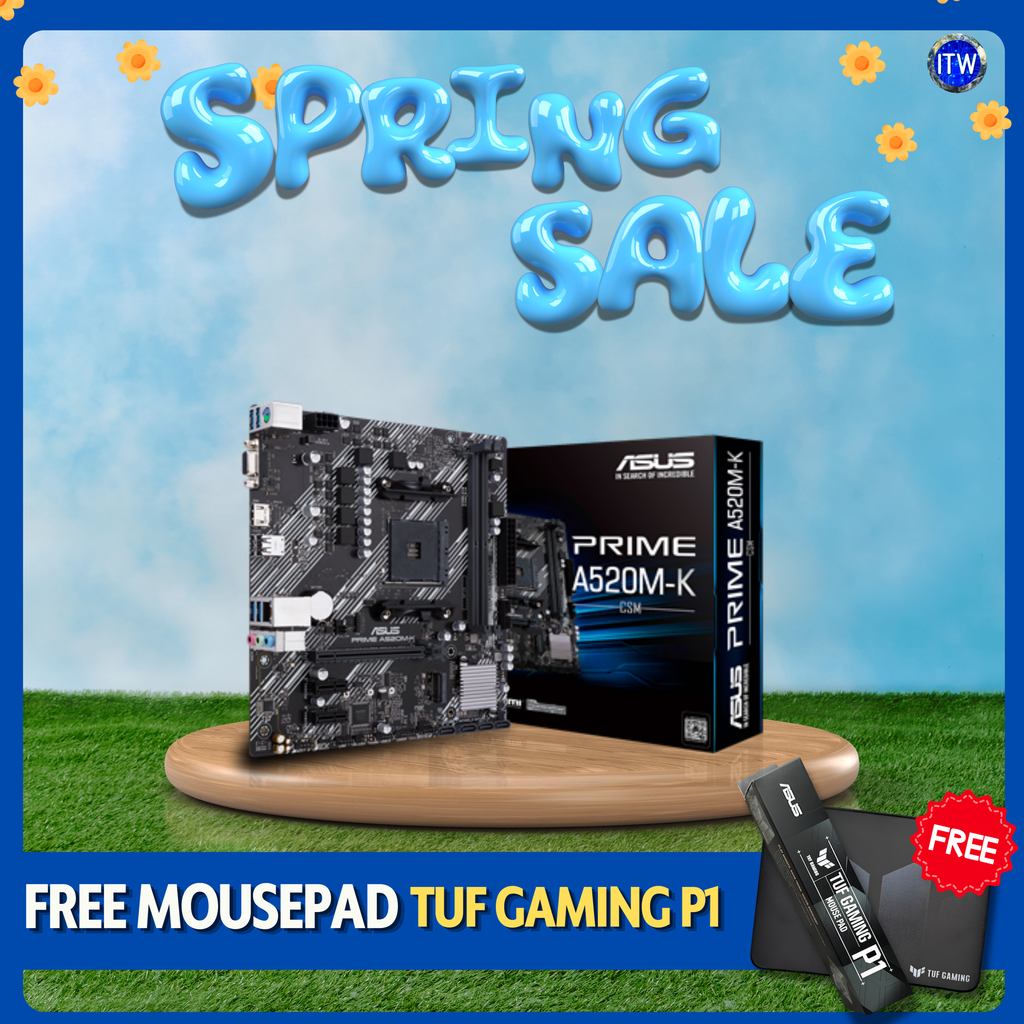 Asus Prime A520M-K/CSM microATX AM4 DDR4 Motherboard