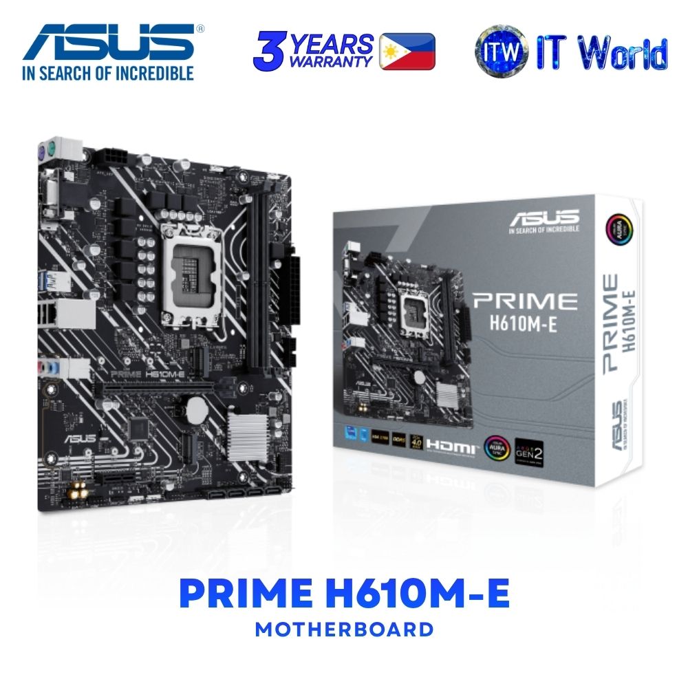 ASUS Prime H610M-E mATX LGA1700 DDR5 Intel H610 Chipset Motherboard