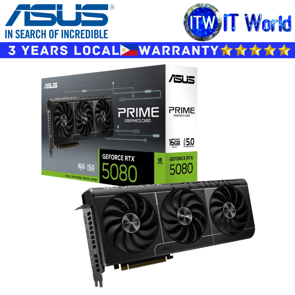 Asus RTX 5080 16GB GDDR7 Prime Geforce Graphic Card (PRIME-RTX5080-16G)
