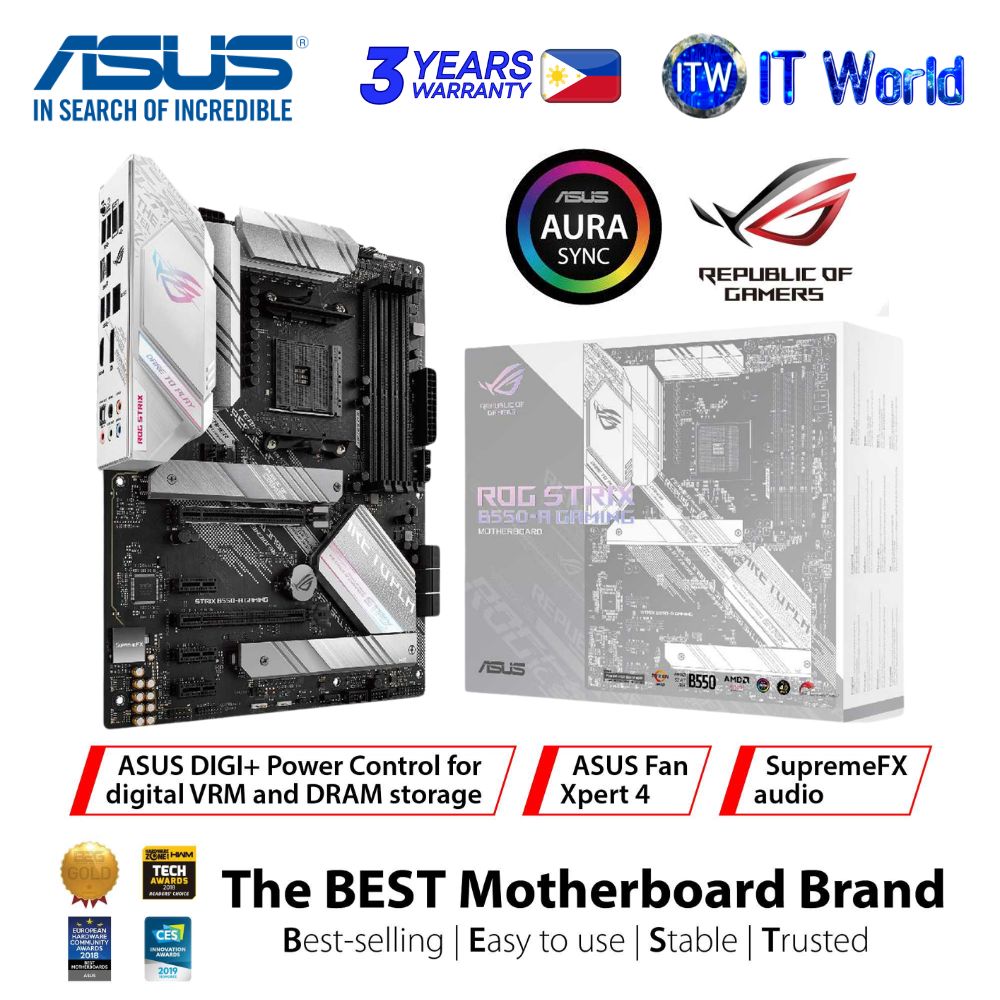 ASUS ROG Strix B550-A Gaming ATX AM4 DDR4 AMD B550 Chipset Motherboard