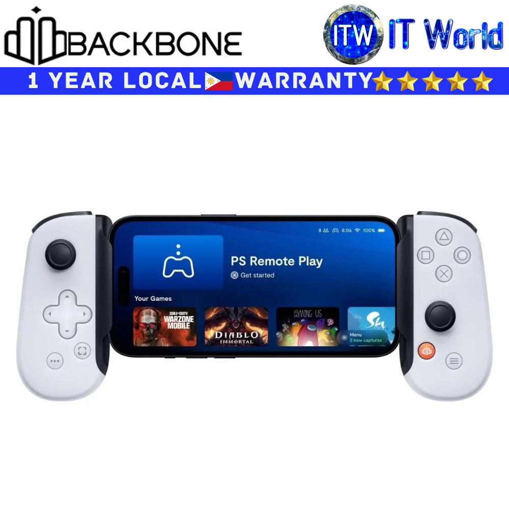 Backbone One Gaming Controller USB-C Connector for iPhone 15/16 and Android White (BB-51-P-WS)