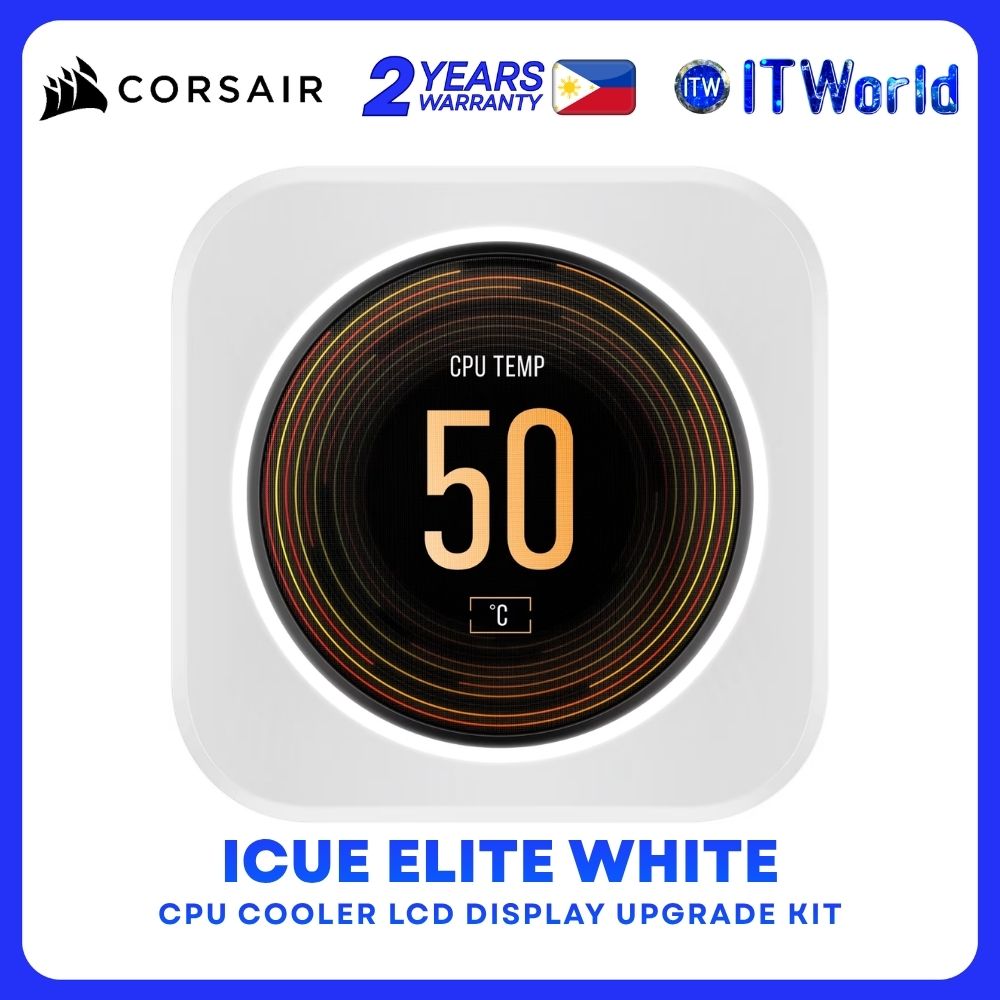 Corsair iCUE Elite CPU Cooler LCD Display Upgrade Kit - White CS-CW-9060066-WW