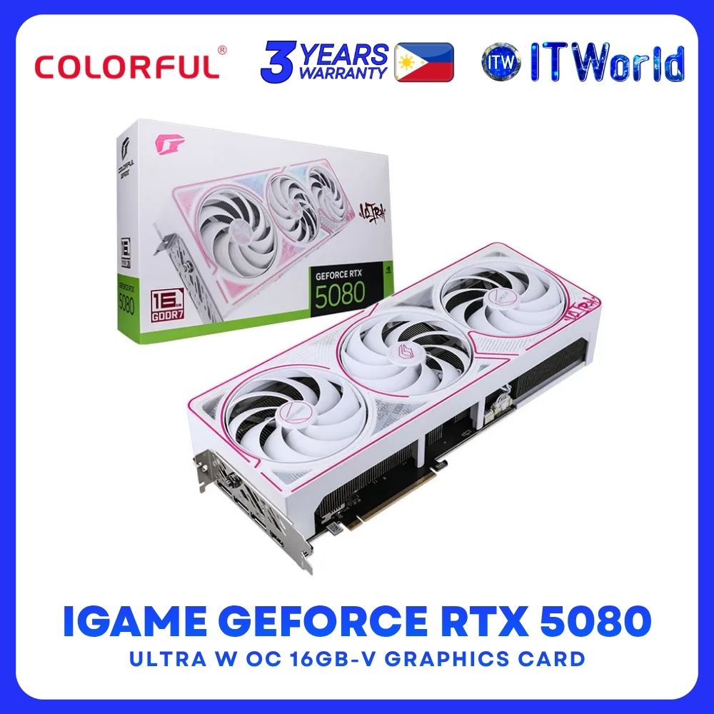 Colorful iGame RTX 5080 Ultra W OC 16GB GPU - GDDR7 / 256bit / 30Gbps / 16pin Graphics Card itw