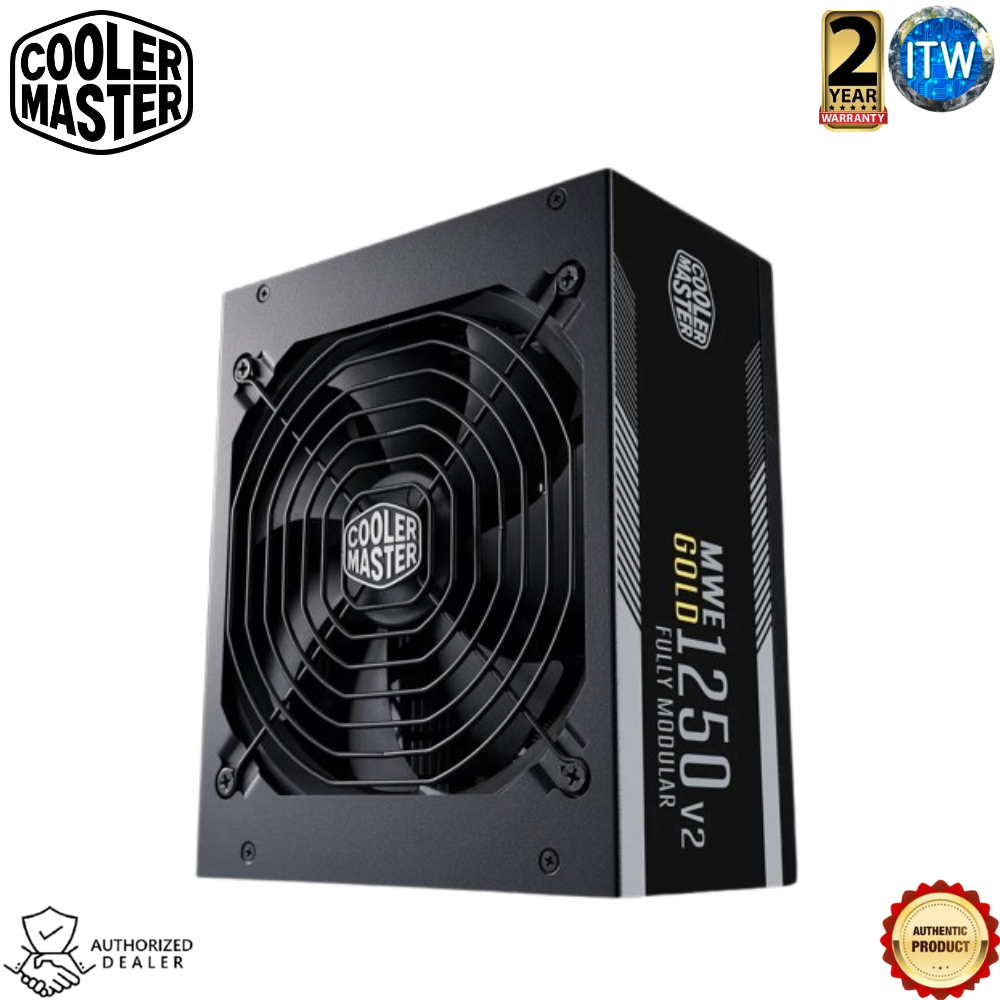 Cooler Master PSU 1250Watts Power Supply Unit MWE Gold 1250 V2 80+ Gold (MPE-C501-AFCAG)