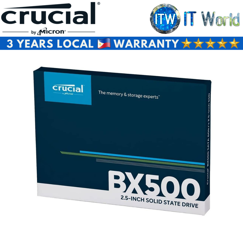 Crucial BX500 500GB 3D NAND SATA 2.5-inch Internal SSD (CT500BX500SSD1)