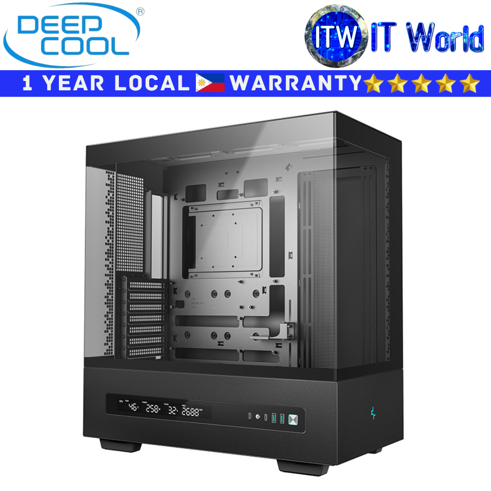 Deepcool Computer PC Case CH690 Digital ATX Mid-Tower Case Tempered Glass Black (R-CH690-BKNNA0D-G-1)