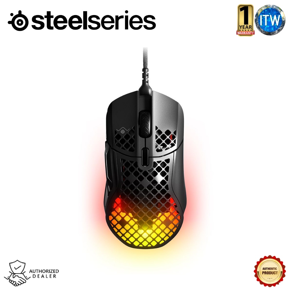 Steelseries Aerox 5 Ultra-lightweight Multi-genre Optical Wired Gaming Mouse (Black)
