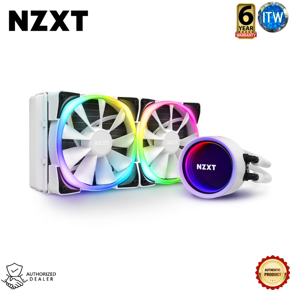 NZXT Kraken X53 RGB - 240mm Liquid Cooler White (RL-KRX53-RW)