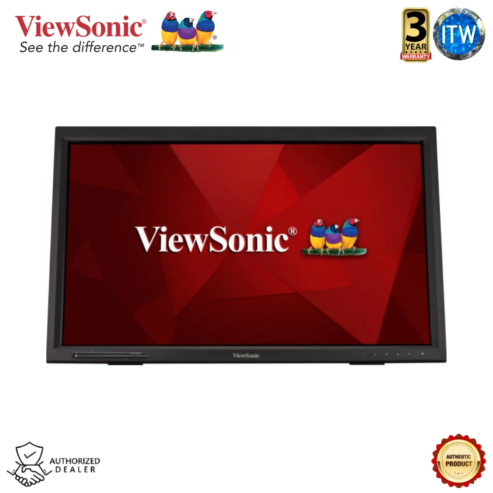 Viewsonic TD2423 - 24”, FHD(1920x1080), VA Technology, Flicker-Free, IR 10-Point Multi-Touch Monitor