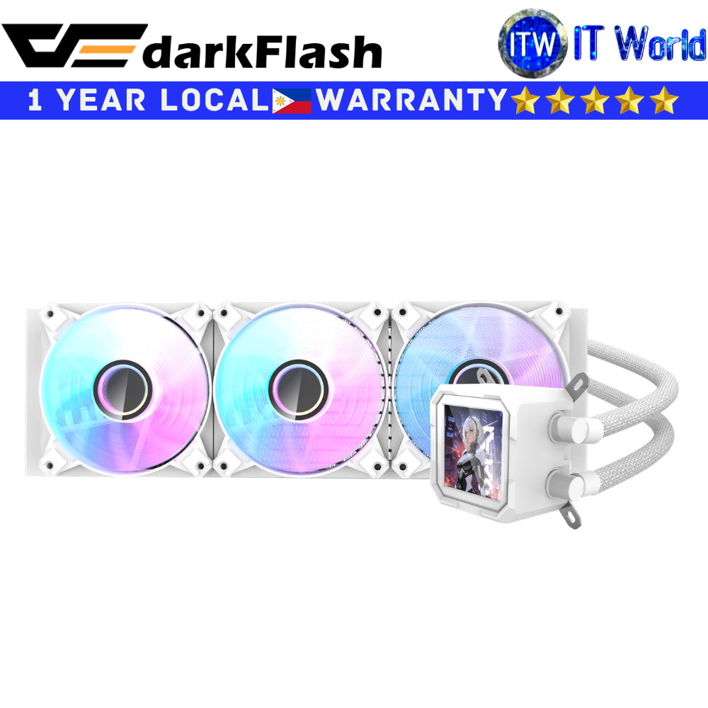 Itw | Darkflash CPU Cooler Fan Wave Series DV360S AIO 360mm Liquid Hydraulic Bearing (Black | White)
